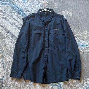 Shimano Men's Dark Blue Shirt Jacket